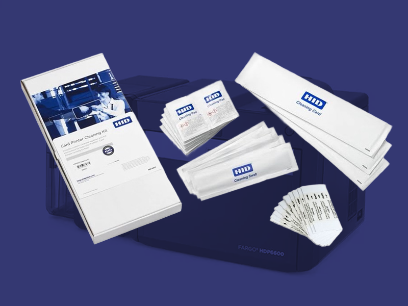 HID retransfer card printer